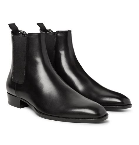 ysl loulou chelsea boots|st laurent leather Chelsea boots.